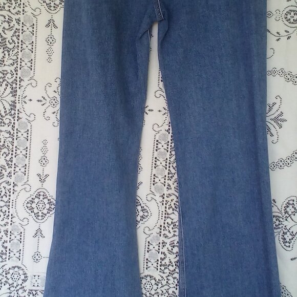 🎀Paige Leenah Wide Leg Exposed Button Fly Jeans in Magda Destructed Wash 30 NWT - Picture 12 of 15